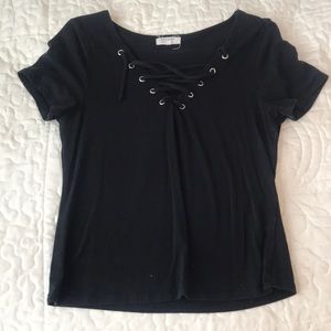 Black crop top